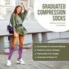 Celeste Stein Moderate Compression Knee High Stockings Wide Calf-Mauve Paisley view 3
