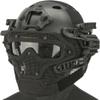 Evike Airsoft - Matrix Legionnaire Full Head Coverage Headpro/Face Pro/Goggle Protective System (Color: Black) view 1