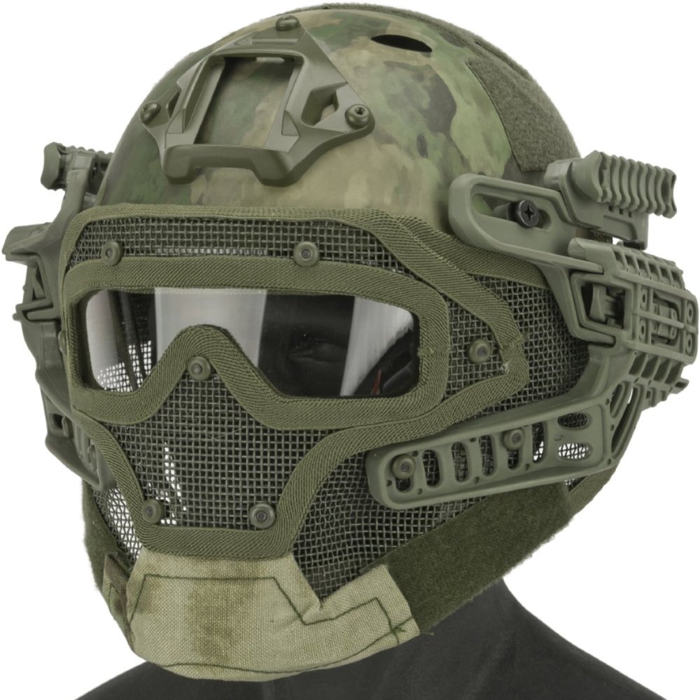Evike Airsoft - Matrix Legionnaire Full Head Coverage Headpro/Face Pro/Goggle Protective System (Color: Arid Foliage)