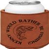 Personalized Fish Leatherette Can Sleeve - Double Sided view 1