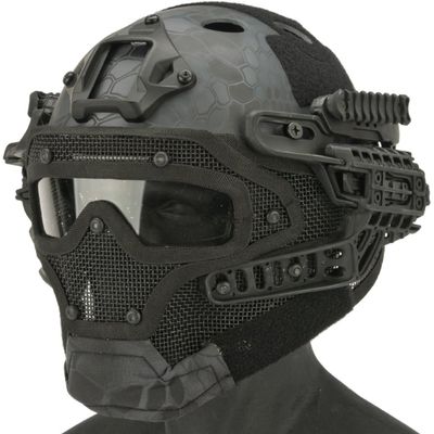 Evike Airsoft - Matrix Legionnaire Full Head Coverage Headpro/Face Pro/Goggle Protective System (Color: Kryp Typhon)