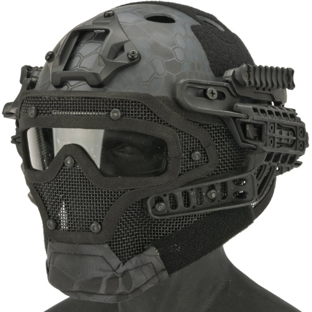 Evike Airsoft - Matrix Legionnaire Full Head Coverage Headpro/Face Pro/Goggle Protective System (Color: Kryp Typhon)