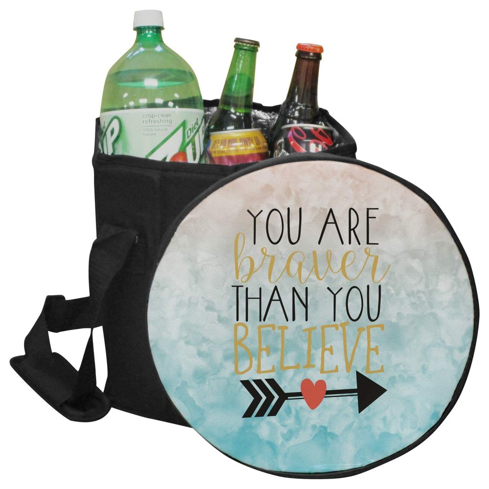 YouCustomizeIt Inspirational Quotes Collapsible Cooler & Seat