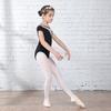 117241055 Ballet Leotard Girls Short Sleeve Dance Leotards (Black, M 6-7) view 4