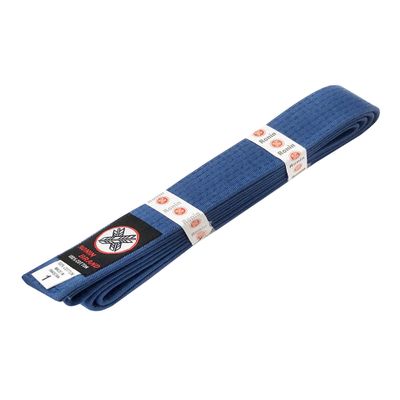 Ronin Brand Martial Arts Uniform Solid Colored Rank Belt  Yellow, Green, Orange, Blue, Purple, Red, Brown, & Black - Premium Quality (Blue, 6)