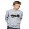 DC Comics Boys Batman Sketch Logo Sweatshirt Sport Grey 5-6 Years view 1