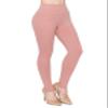 ALWAYS Women's Super High Waist Leggings - Premium Buttery Soft Yoga Workout Stretch Solid Pants Mauve Plus Size view 1