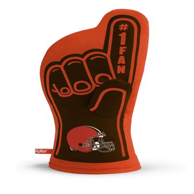 YouTheFan NFL Cleveland Browns #1 Oven Mitt Team Color, 13.25" x 6.5"