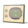 YouTheFan NFL 5-Layer 17 x 13 StadiumViews 3D Wall Art, Green Bay Packers view 1
