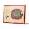 YouTheFan NFL 5-Layer 17 x 13 StadiumViews 3D Wall Art, Atlanta Falcons, 13.00" x 17.00" view 1