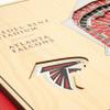 YouTheFan NFL 5-Layer 17 x 13 StadiumViews 3D Wall Art, Atlanta Falcons, 13.00" x 17.00" view 4
