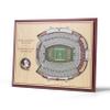 YouTheFan NCAA Florida State Seminoles 5-Layer StadiumView 3D Wall Art - Doak Campbell Stadium view 1