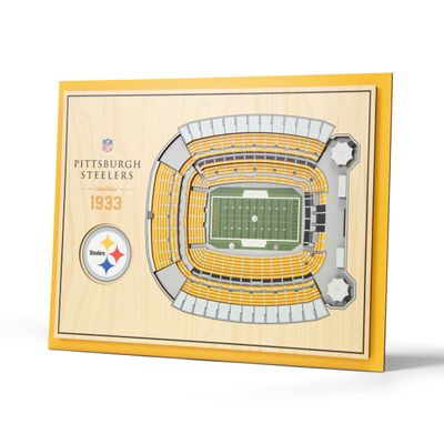 YouTheFan NFL 5-Layer 17 x 13 StadiumViews 3D Wall Art, Pittsburgh Steelers