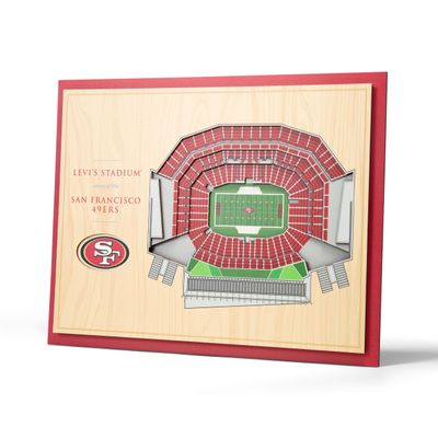 YouTheFan NFL 5-Layer 17 x 13 StadiumViews 3D Wall Art, One Size, San Francisco 49ers