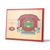 YouTheFan NFL 5-Layer 17 x 13 StadiumViews 3D Wall Art, One Size, San Francisco 49ers view 1