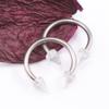 BodyJewelryOnline Pair of Horseshoe with Acrylic Spike end 10g Made of Surgical Steel view 3