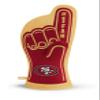 YouTheFan San Francisco 49ers #1 Oven Mitt - 100% Cotton, Red, 13.25" x 6.5" NFL Team Logo Oven Mitt view 1