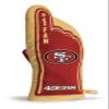 YouTheFan San Francisco 49ers #1 Oven Mitt - 100% Cotton, Red, 13.25" x 6.5" NFL Team Logo Oven Mitt view 2