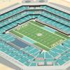 YouTheFan NFL 5-Layer 17 x 13 StadiumViews 3D Wall Art, One Size, Miami Dolphins view 3