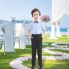YuanLu Flat Front Dress Pants for Toddler Boy Black Size 2T view 2