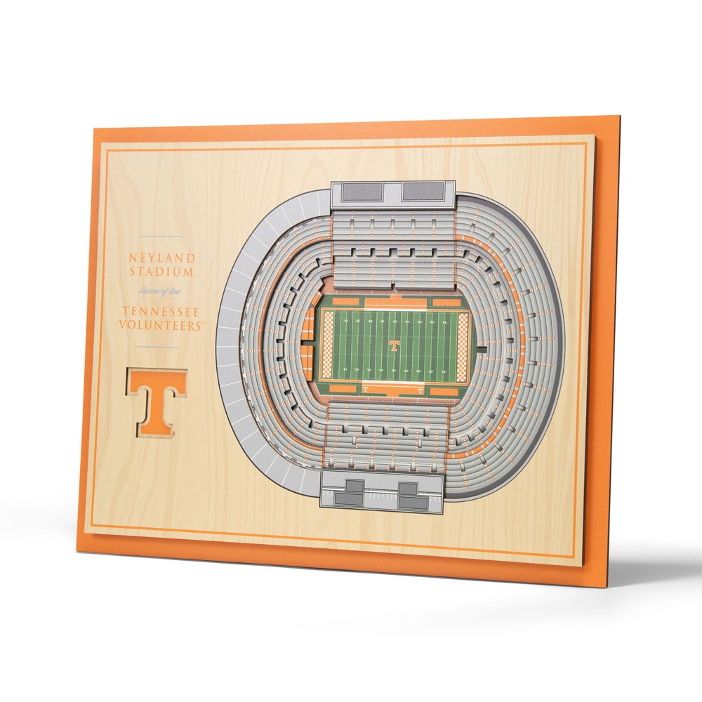 YouTheFan NCAA Tennessee Volunteers 5-Layer StadiumView 3D Wall Art - Neyland Stadium