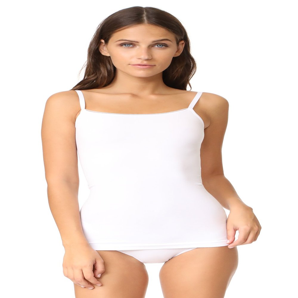 Yummie by Heather Thomson by Heather Thomson Women's Plus-Size Seamless Convertible Shapewear Camisole Underwear, White, 2X/3X