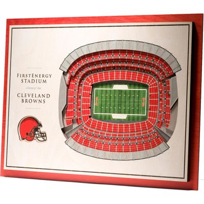 YouTheFan NFL 5-Layer 17 x 13 StadiumViews 3D Wall Art, Cleveland Browns