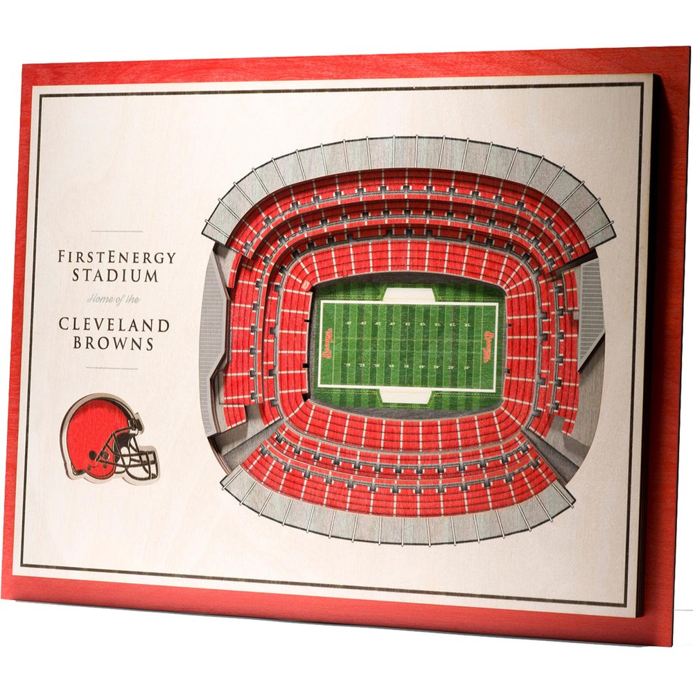 YouTheFan NFL 5-Layer 17 x 13 StadiumViews 3D Wall Art, Cleveland Browns