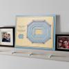 YouTheFan NCAA North Carolina Tar Heels 5-Layer StadiumView 3D Wall Art - Dean E. Smith Center view 2