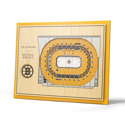 YouTheFan NHL Boston Bruins 5-Layer Stadiumviews 3D Wall Art , 17" x 13" x 5/8"