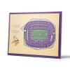 YouTheFan NFL 5-Layer 17 x 13 StadiumViews 3D Wall Art, Minnesota Vikings view 1
