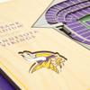 YouTheFan NFL 5-Layer 17 x 13 StadiumViews 3D Wall Art, Minnesota Vikings view 4