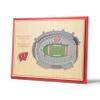 YouTheFan NCAA Wisconsin Badgers 5-Layer StadiumView 3D Wall Art - Camp Randall Stadium view 1