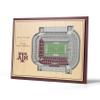 YouTheFan NCAA Texas A&M Aggies 5-Layer StadiumView 3D Wall Art - Kyle Field view 1