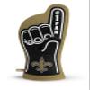 YouTheFan NFL New Orleans Saints #1 Oven Mitt - Black, Gold - 100% Cotton - 13.25" x 6.5" - Heat Resistant - Machine Washable view 1