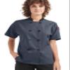 ChefUniforms.com Women's Lightweight Chef Jacket Short Sleeve - Tailored Fit Kitchen Uniform, Breathable Professional Culinary Workwear, Pen Pocket view 1