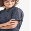 ChefUniforms.com Women's Lightweight Chef Jacket Short Sleeve - Tailored Fit Kitchen Uniform, Breathable Professional Culinary Workwear, Pen Pocket view 4