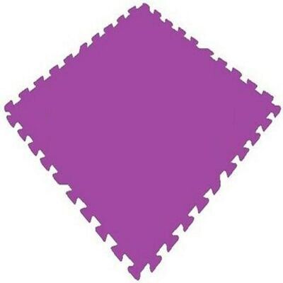 EVA Foam Floor Mat Interlocking Exercise Gym Puzzle Tiles 24" x 24" x 3/8"(10mm),Color: Purple, Square FEET: 120