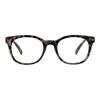 PASTL Reading Glasses Magnified Eyeglasses Square Frame Spring Hinge Beige Tort +1.5 view 1