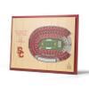 YouTheFan NCAA USC Trojans 5-Layer StadiumView 3D Wall Art - Los Angeles Memorial Coliseum view 1