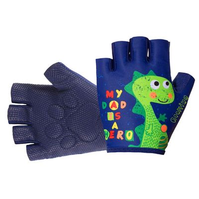 Roaming Kids Gloves for Age2-10, Great for Boys Girls Outdoor Sports,Biking,Cycling, Riding, Netball,Climbing, Monkey Bar,Scooter (M (Around a Palm: 6.7"), Dinosar)