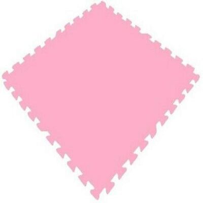 EVA Foam Floor Mat Interlocking Exercise Gym Puzzle Tiles 24" x 24" x 3/8"(10mm),Color: Pink, Square FEET: 24-288 (Square FEET: 120)