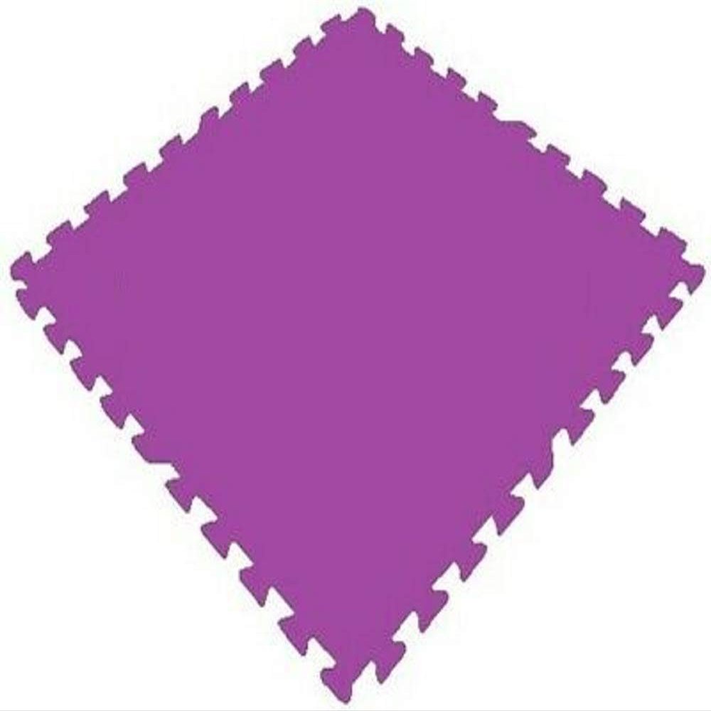 EVA Foam Floor Mat Interlocking Exercise Gym Puzzle Tiles 24" x 24" x 3/8"(10mm),Color: Purple, Square FEET: 24-288 (Square FEET: 96)