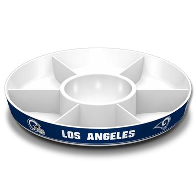 Fremont Die NFL Los Angeles Rams Party Platter, 14.5" Diameter, 14.5" Diameter, White/Team Colors