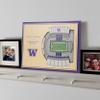 YouTheFan NCAA Washington Huskies 5-Layer StadiumView 3D Wall Art - Husky Stadium view 2