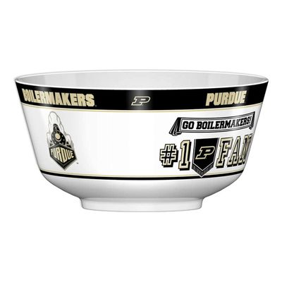 Fremont Die NCAA Purdue Boilermakers Party Snack Bowl, 11.75" Bowl (2 Gallon), White/Team Colors