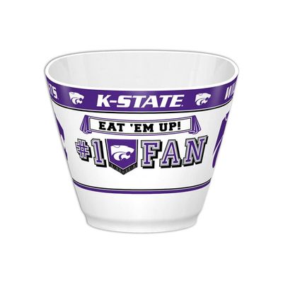Fremont Die NCAA Kansas State Wildcats Party Snack Bowl, 11.75" Bowl (2 Gallon), White/Team Colors