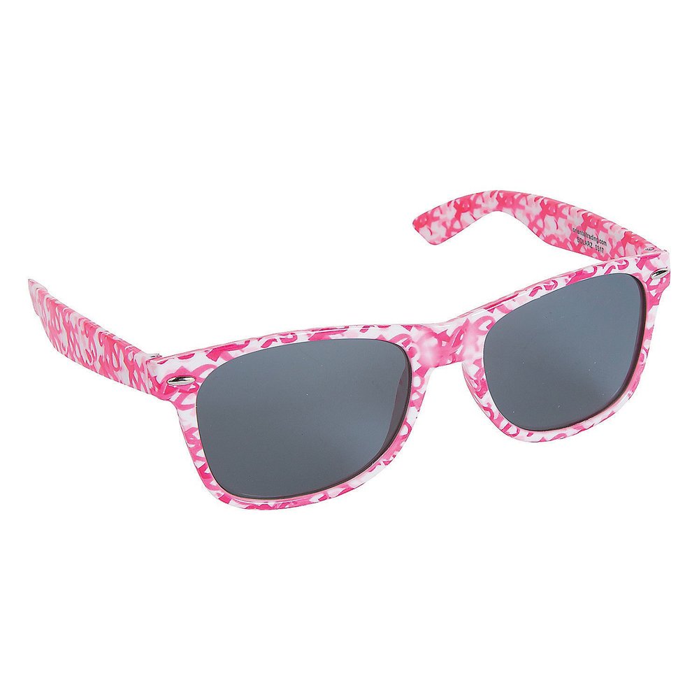 CAMOFLAUGE PINK RIBBON SUNGLASSES 1 PC - Apparel Accessories - 1 Piece