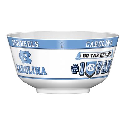 Fremont Die NCAA North Carolina Tar Heels Party Snack Bowl, 11.75" Bowl (2 Gallon), White/Team Colors