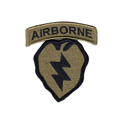 25th Infantry Division with Airborne Tab - OCP Patch with Hook Fastener (EA)